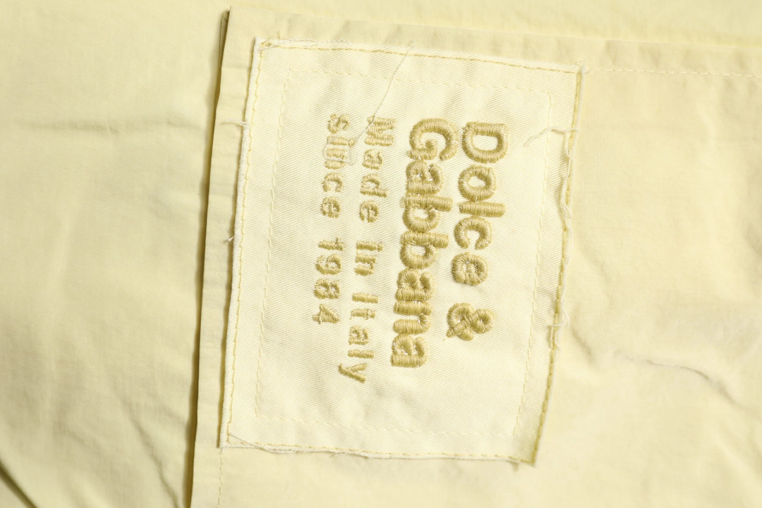 Dolce & Gabbana Yellow Nylon Cargo Chain Men Jogger Pants - IT48 | M - Cargo Pants