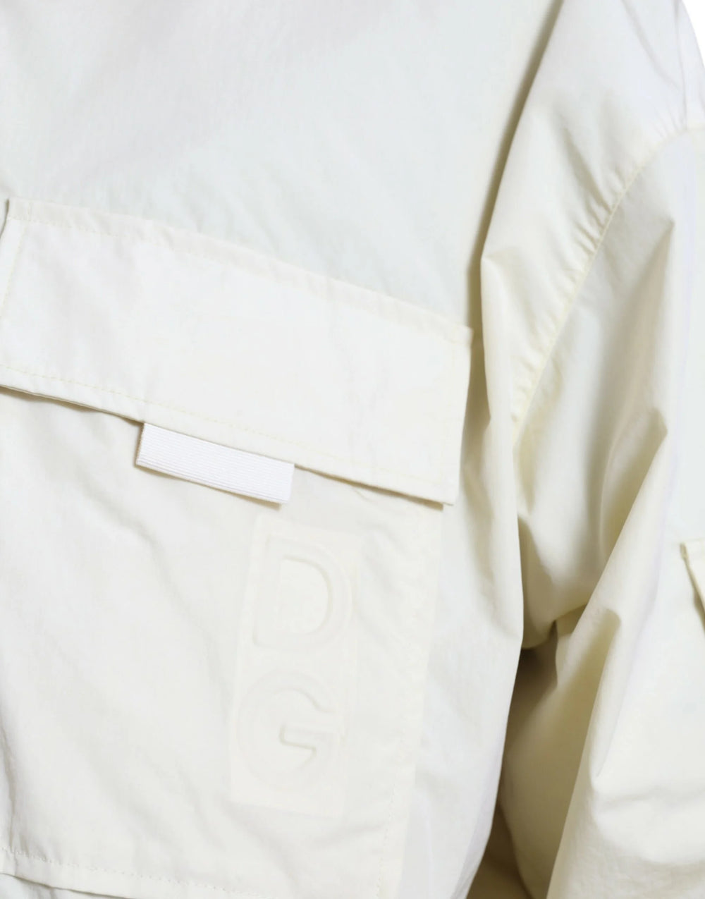 Dolce & Gabbana Yellow Nylon Collared Full Zip Parka Jacket - IT50 | L - Windbreakers