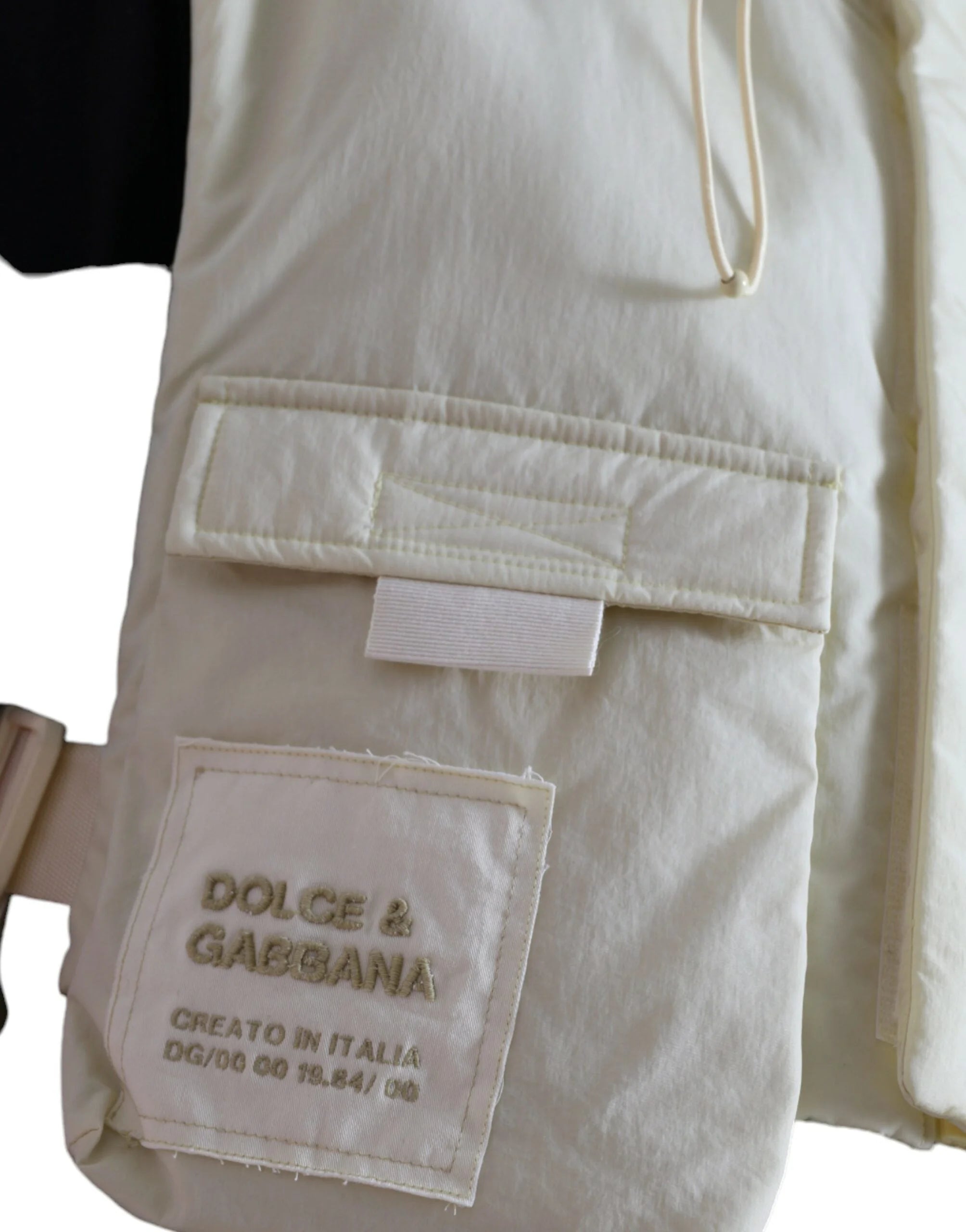 Dolce & Gabbana Yellow Nylon Hooded Sportswear Vest Jacket - IT48 | M - Vests