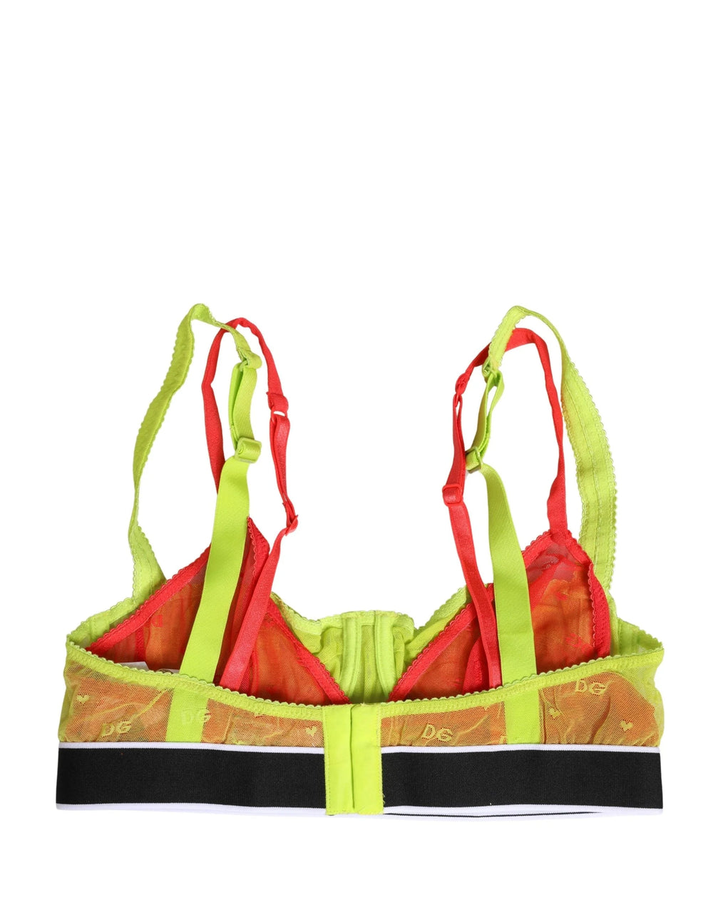 Soutien-gorge Dolce & Gabbana Jaune Nylon Dentelle Superposée Balconnet - IT2 | S