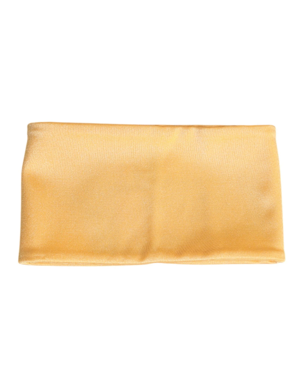 Dolce & Gabbana Yellow Nylon Stretch Women Neck Warmer Scarf - Neck Gaiters