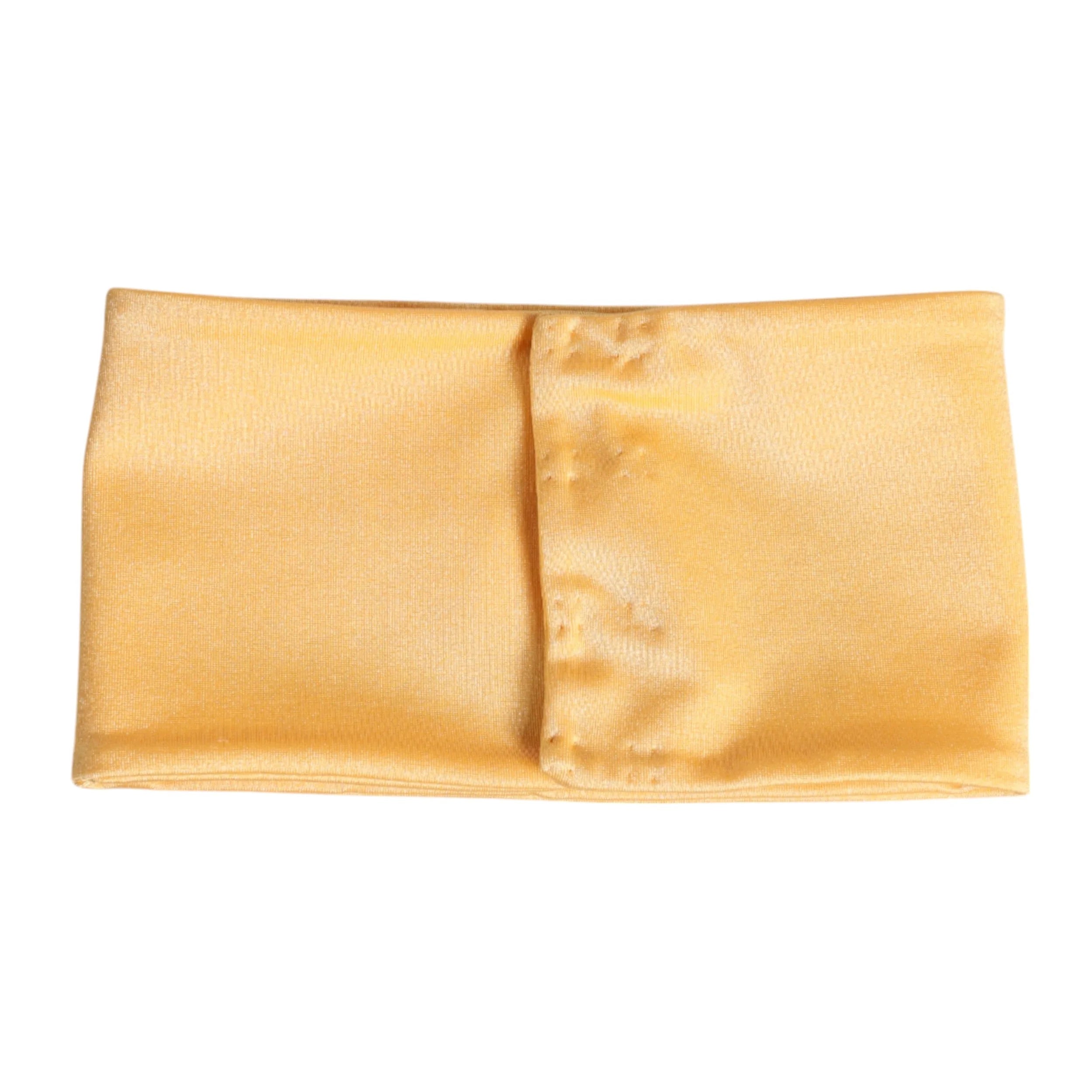 Dolce & Gabbana Yellow Nylon Stretch Women Neck Warmer Scarf - Neck Gaiters