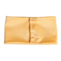 Dolce & Gabbana Yellow Nylon Stretch Women Neck Warmer Scarf - Neck Gaiters