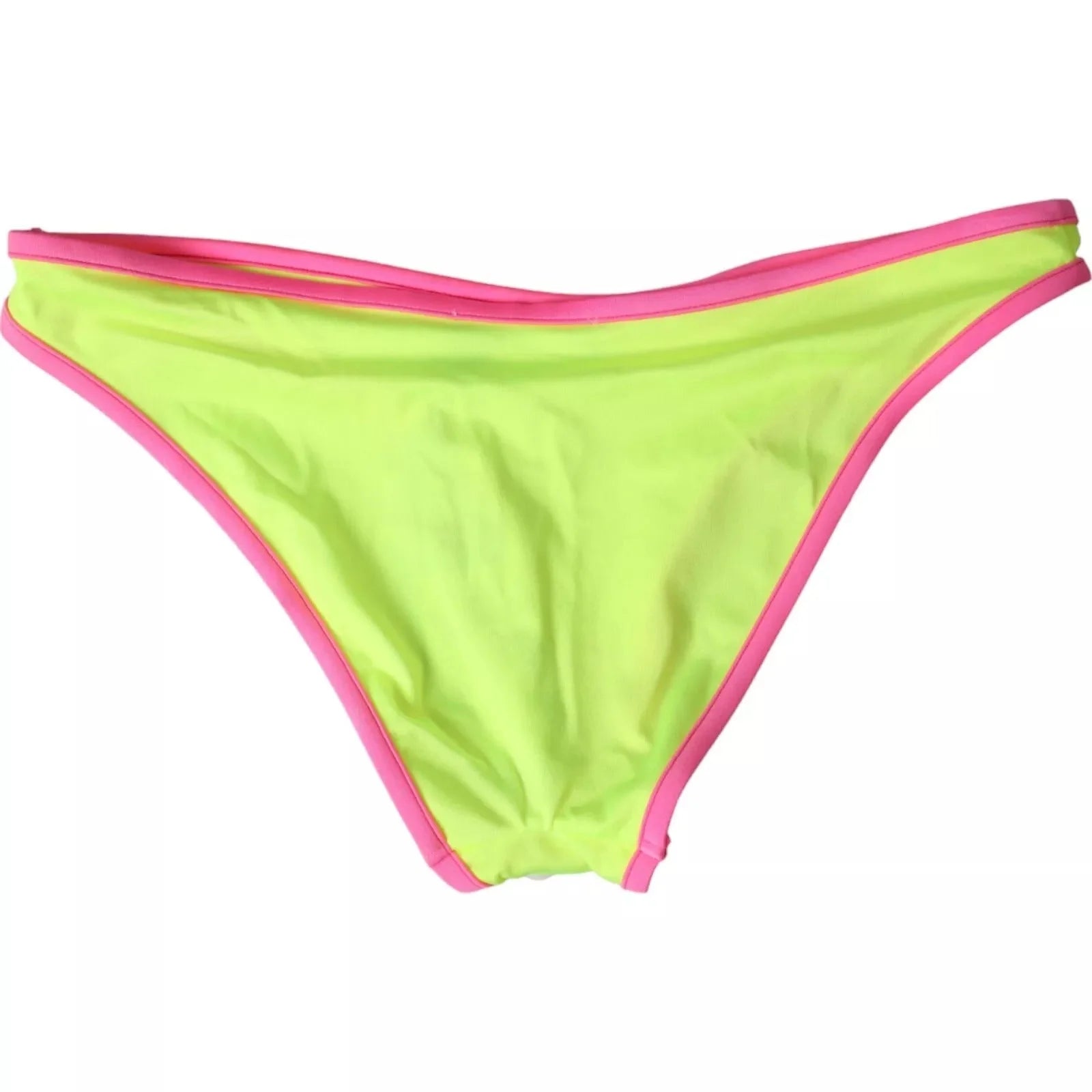 Dolce & Gabbana Yellow Pink Nylon Swimwear Bottom Beachwear Bikini - Classic Bikinis