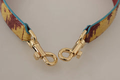 Dolce & Gabbana Yellow Red Leather Gold Tone Shoulder Strap - Handbag & Wallet Accessories