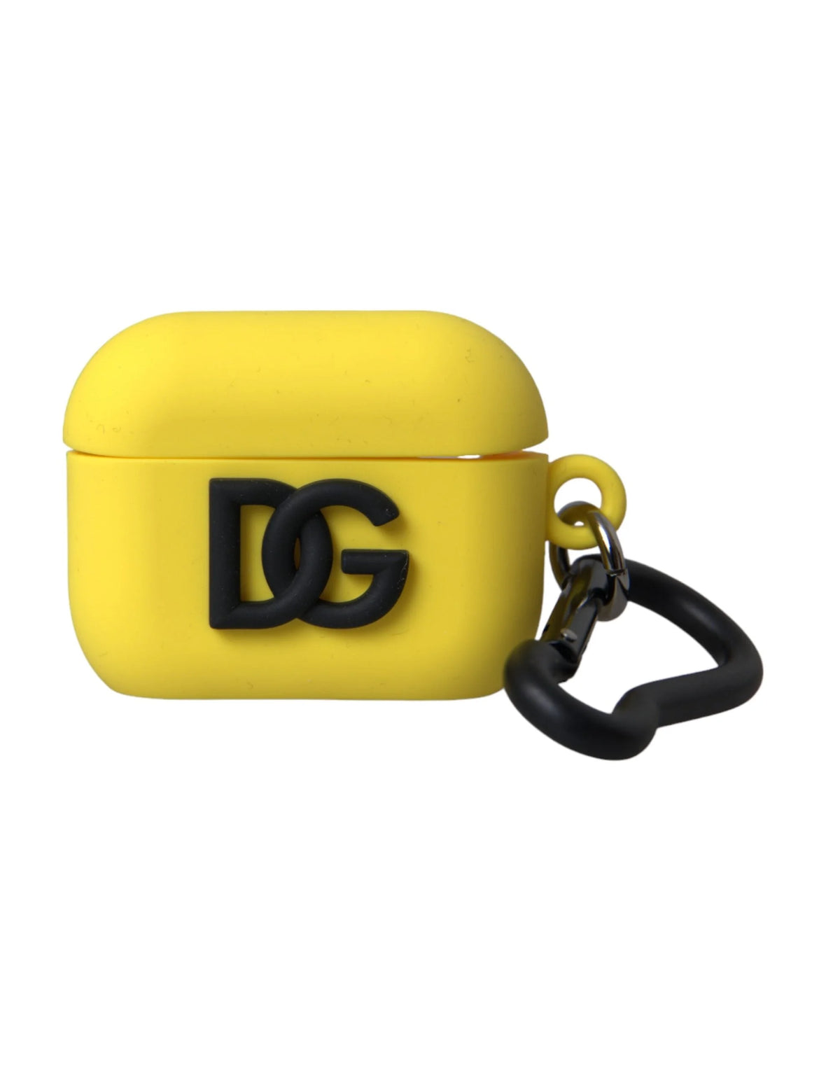 Dolce & Gabbana Yellow Silicone Logo Embossed Airpods Case - Headphone Carrying Cases