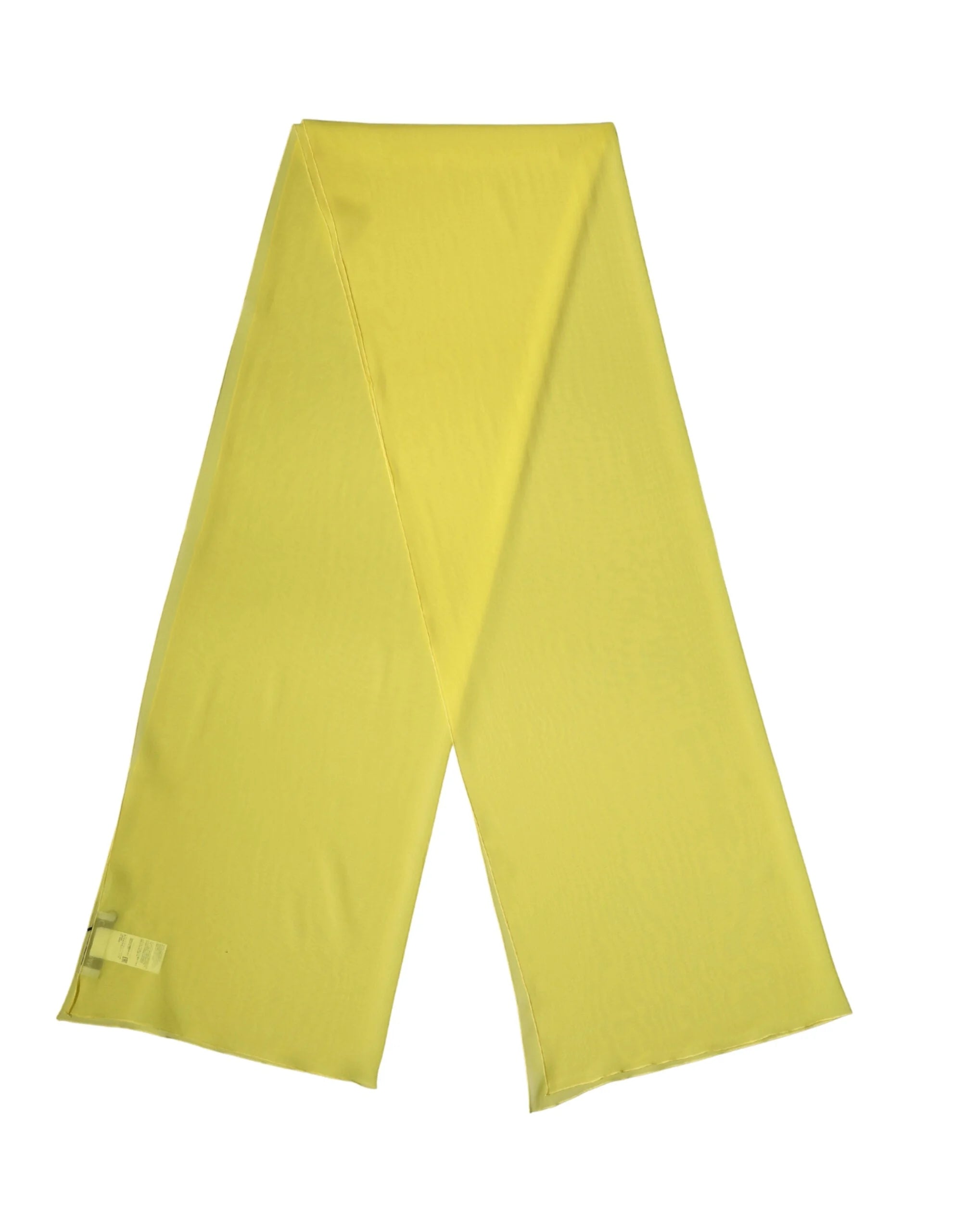 Dolce & Gabbana Yellow Silk Neck Wrap Shawl Stole 200cm x 64cm Scarf