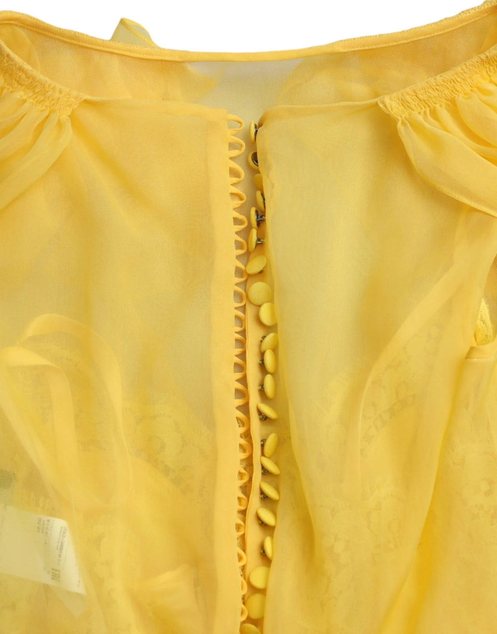 Dolce & Gabbana Yellow Silk Sheath Belted Long Maxi Dress - IT40|S - Dresses