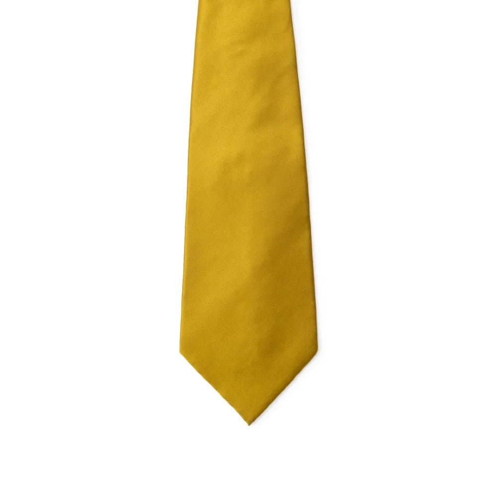 Dolce & Gabbana Yellow Silk Ty - Neckties