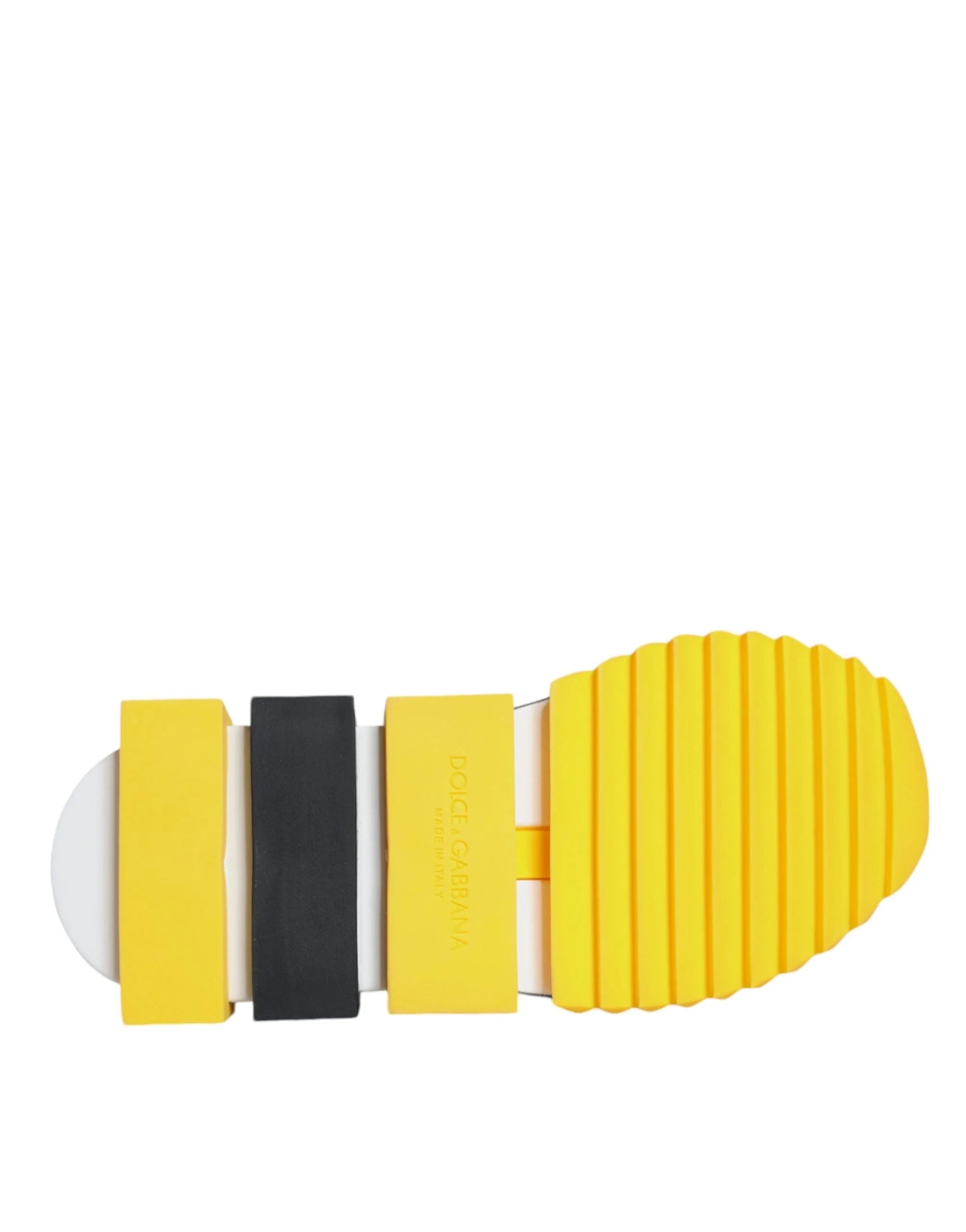 Dolce & Gabbana Yellow Sorrento Crystals Low Top Sneakers Shoes - EU36.5/US6 - Sneakers