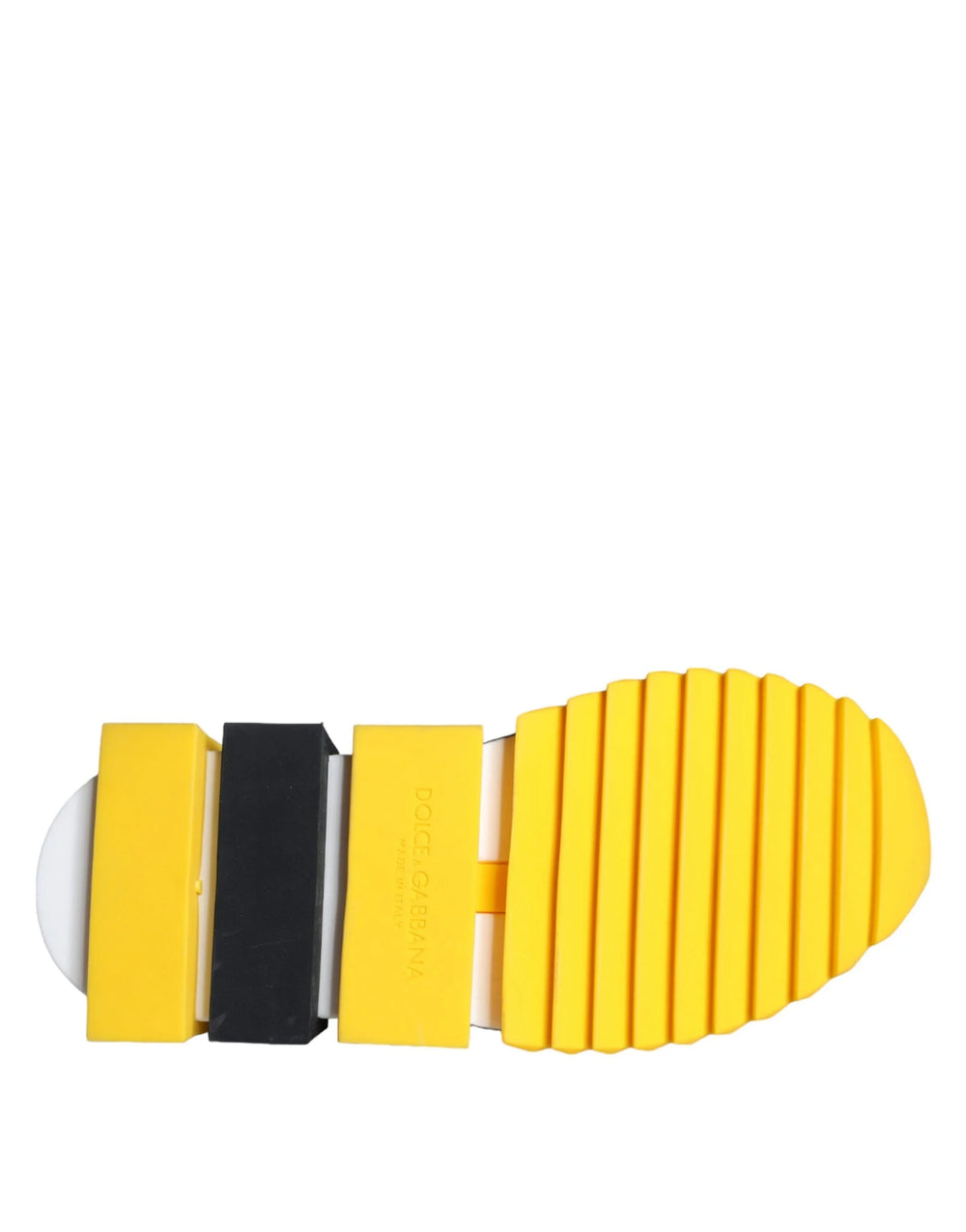 Dolce & Gabbana Yellow Sorrento Crystals Sneakers Womens Shoes - EU35/US4.5