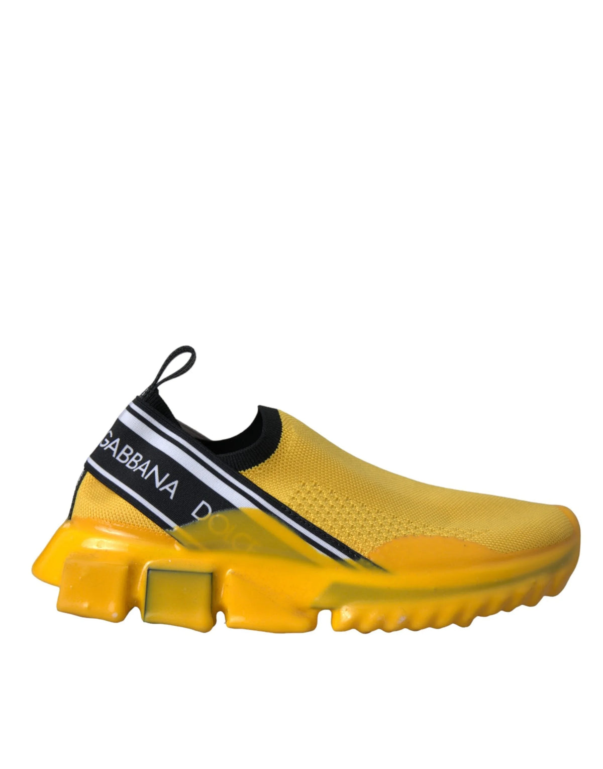 Dolce & Gabbana Yellow Sorrento Slip On Sneakers Women Shoes - Sneakers