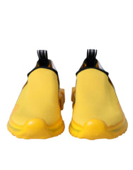 Dolce & Gabbana Yellow Sorrento Slip On Sneakers Women Shoes