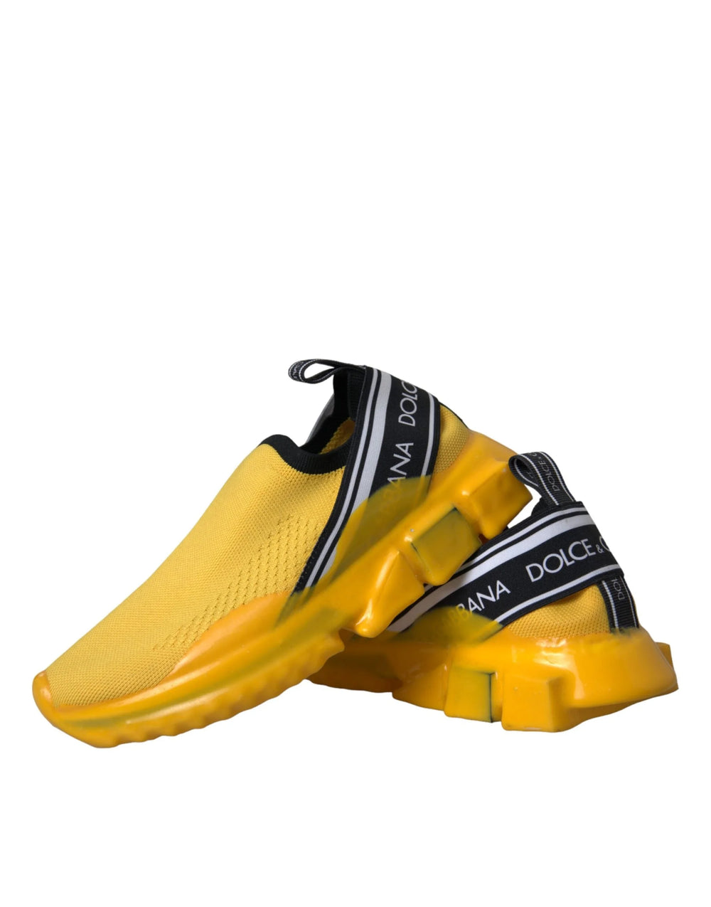 Dolce & Gabbana Yellow Sorrento Slip On Sneakers Women Shoes - Sneakers