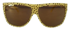 Dolce & Gabbana Yellow Stars Acetate Square Shades DG4125 Sunglasses - Sunglasses