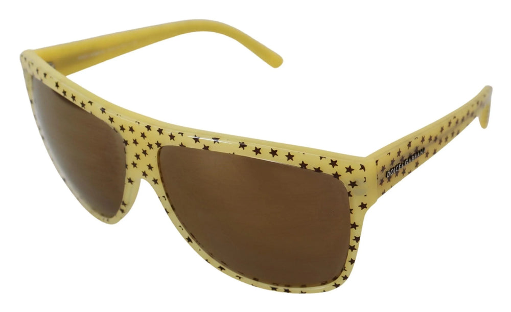 Dolce & Gabbana Yellow Stars Acetate Square Shades DG4125 Sunglasses - Sunglasses