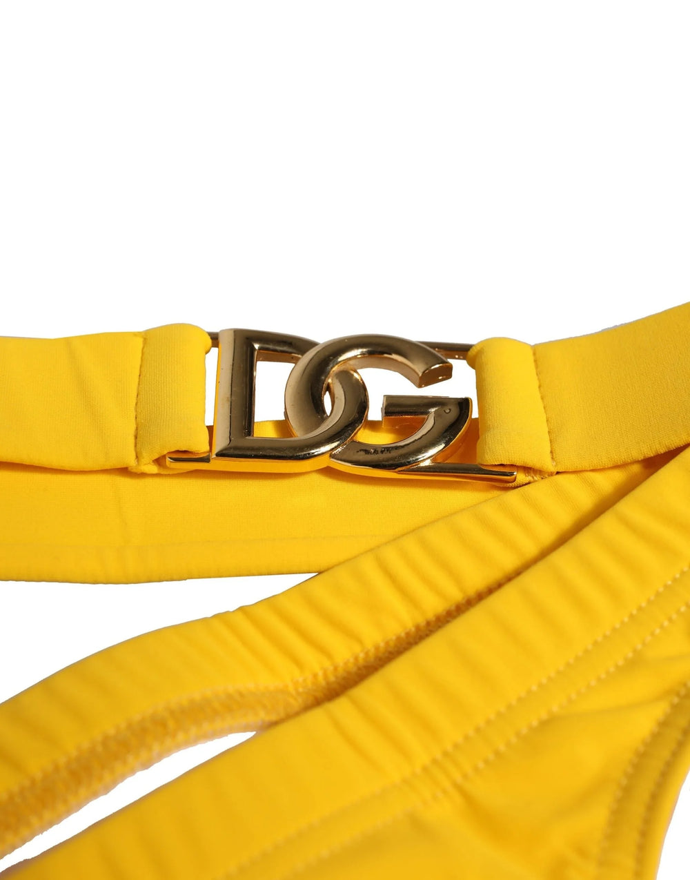 Dolce & Gabbana Yellow Waistband Logo Beachwear Brief Swimwear - IT4 | S - Swim Briefs