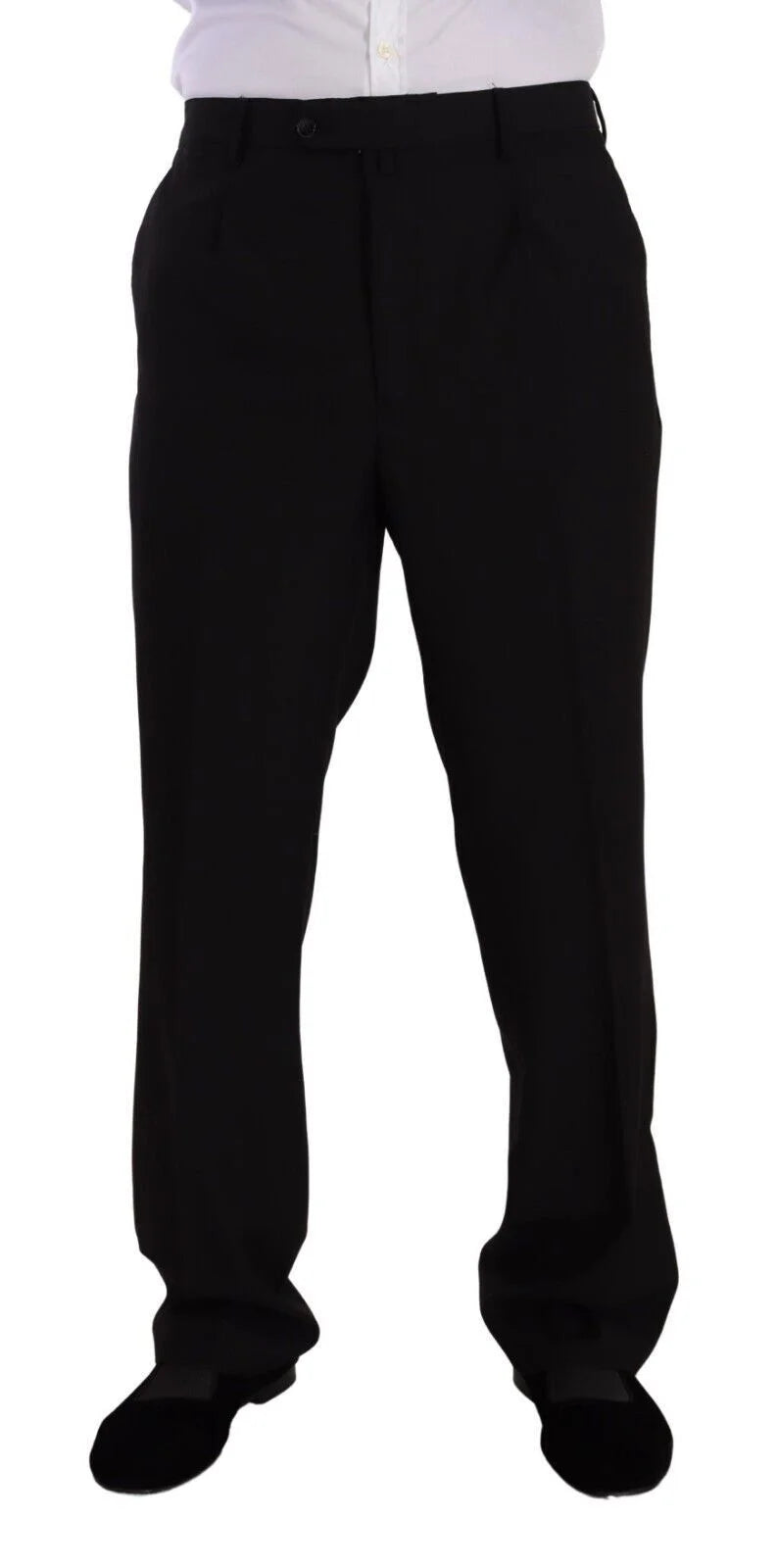 Domenico Tagliente Black Polyester Single Breasted Formal Suit - IT51 | L - Suits