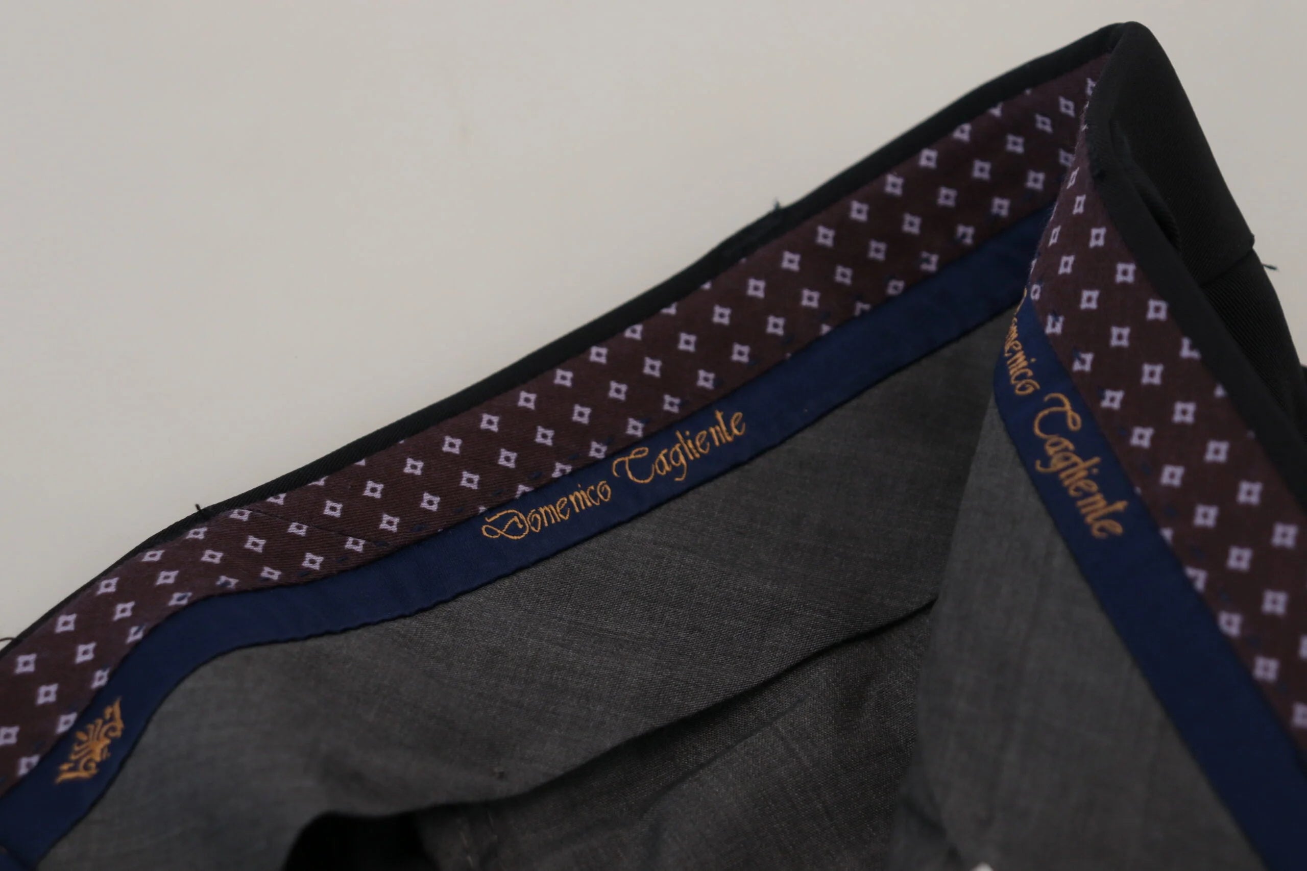 Domenico Tagliente Black Polyester Tapered Dress Pants - Trousers