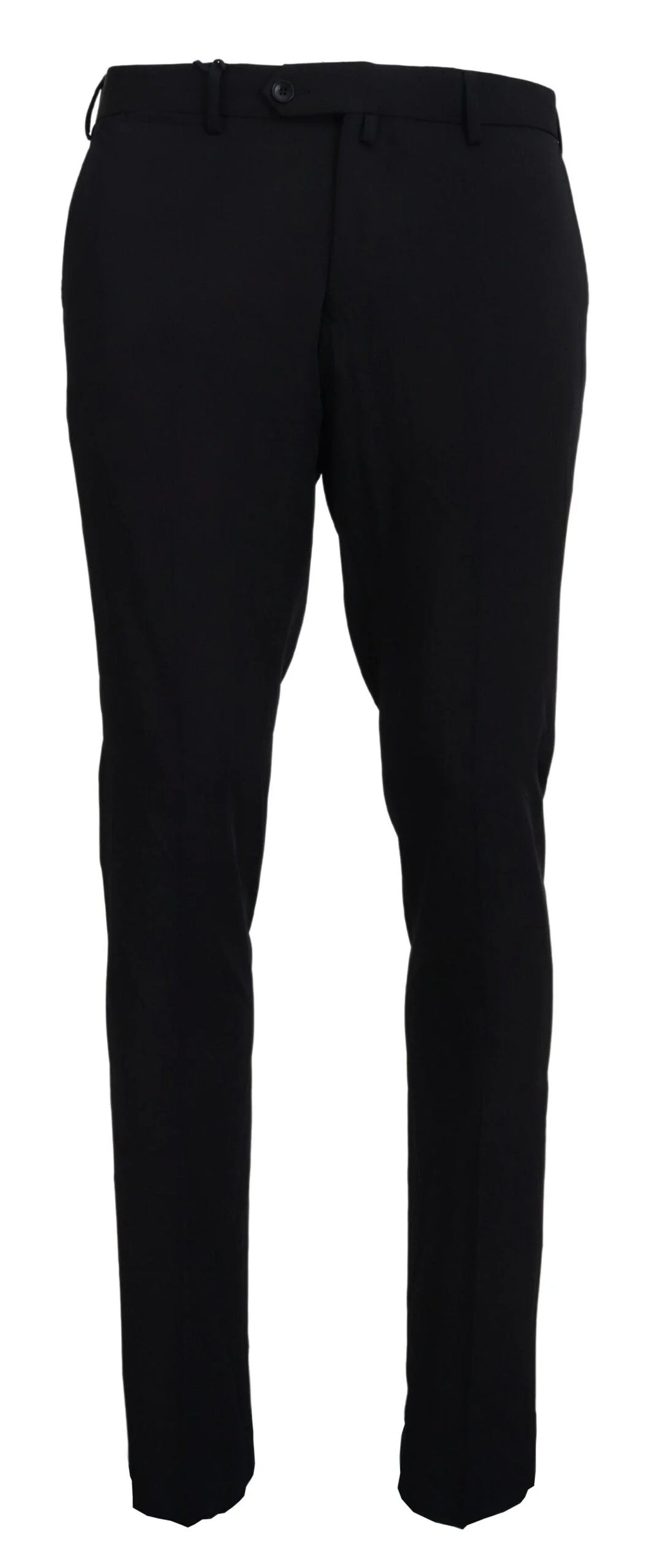 Domenico Tagliente Black Polyester Tapered Dress Pants - Trousers