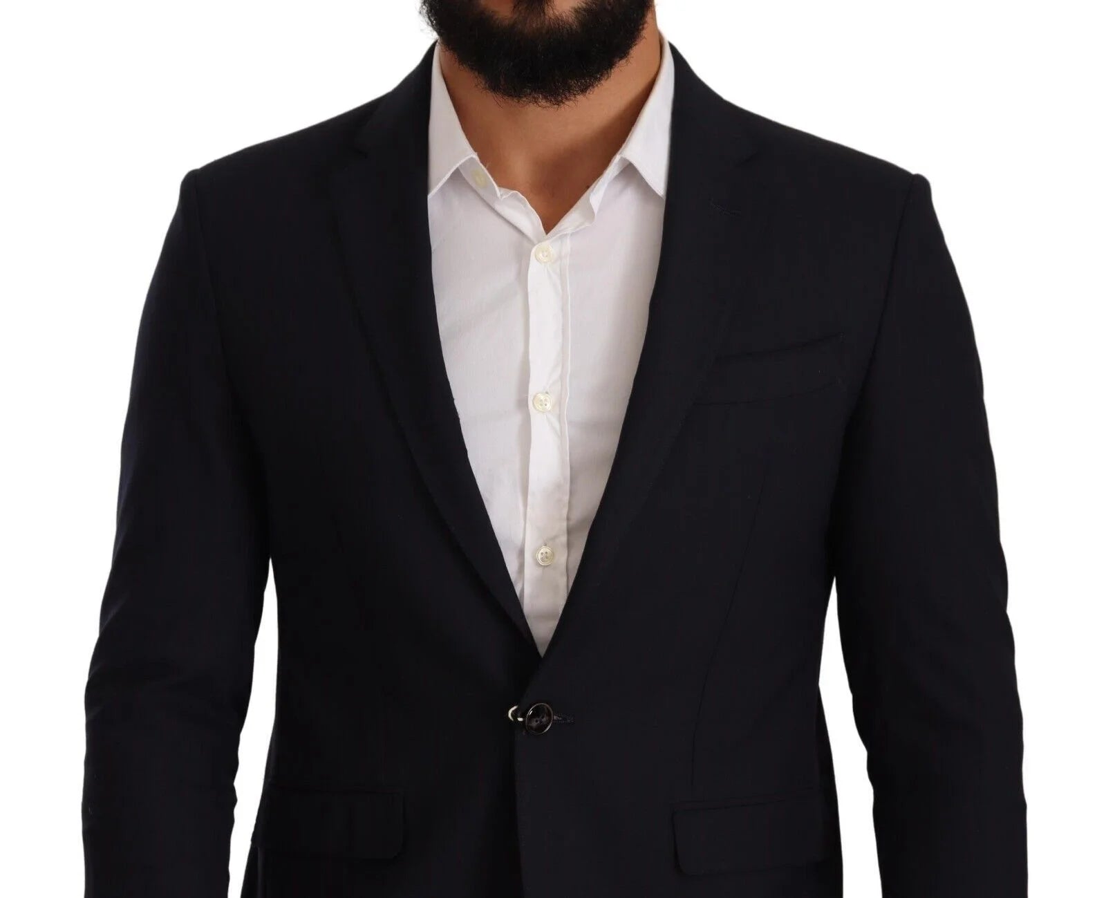 Domenico Tagliente Black Single Breasted One Button Suit Jacket - IT52 | XL - Sport Jackets