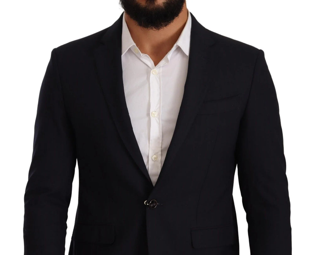 Domenico Tagliente Black Single Breasted One Button Suit Jacket - IT52 | XL - Sport Jackets