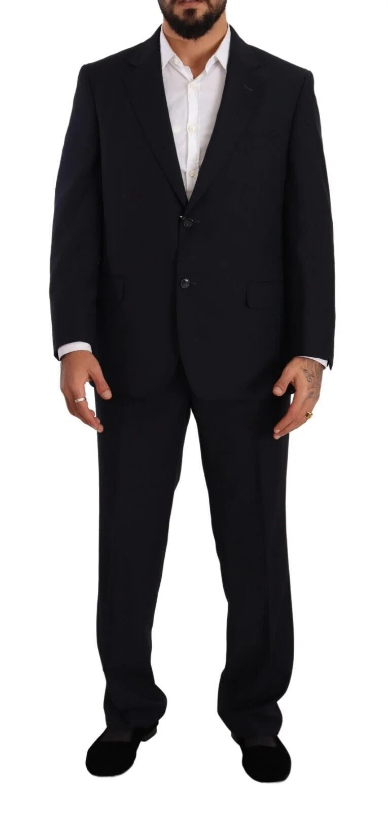 Domenico Tagliente Blue Polyester Single Breasted Formal Suit - IT51 | L - Suits