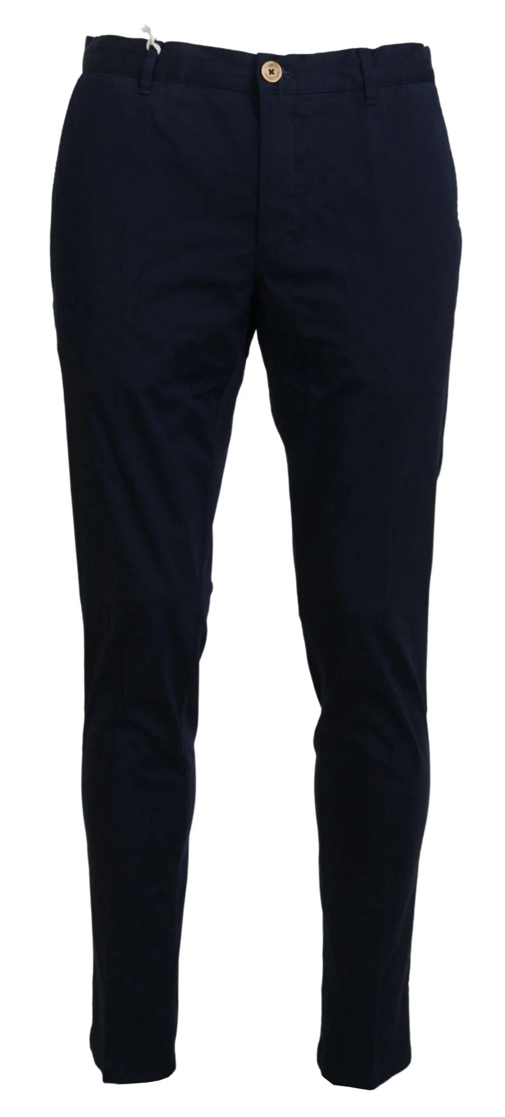 Domenico Tagliente Dark Blue Cotton Skinny Men Pants - Chinos