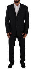 Domenico Tagliente Gray Polyester Single Breasted Formal Suit - IT49 | M - Suits