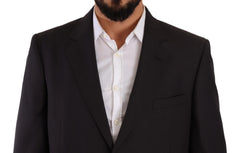 Domenico Tagliente Gray Polyester Single Breasted Formal Suit - IT53 | XL - Suits