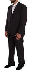 Domenico Tagliente Gray Polyester Single Breasted Formal Suit - IT55 | XL - Suits