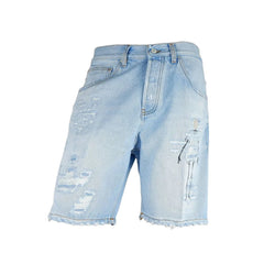 Don The Fuller Blue Cotton Men’s Bermuda Shorts - W35 - Bermudas