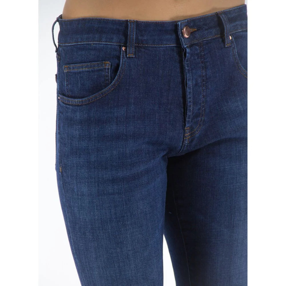 Don The Fuller Blue Cotton Men’s Jeans - IT41 | L