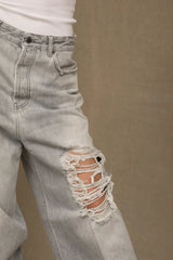 Don The Fuller Elegance in Denim: Chic Grey Cotton Jeans - W29 | IT43 - Jeans