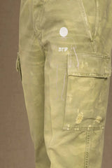 Don The Fuller Green Cotton Men Jeans - 36 - Cargo Pants
