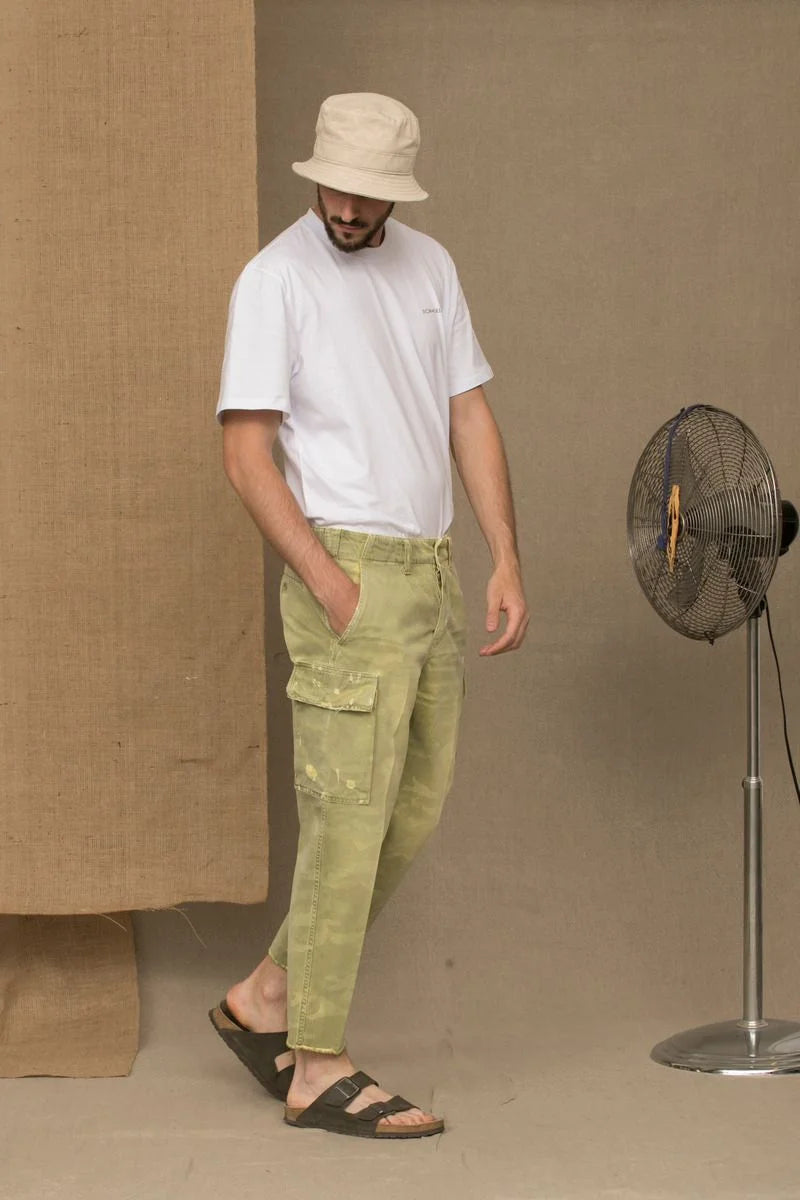 Don The Fuller Green Cotton Men Jeans - 36 - Cargo Pants