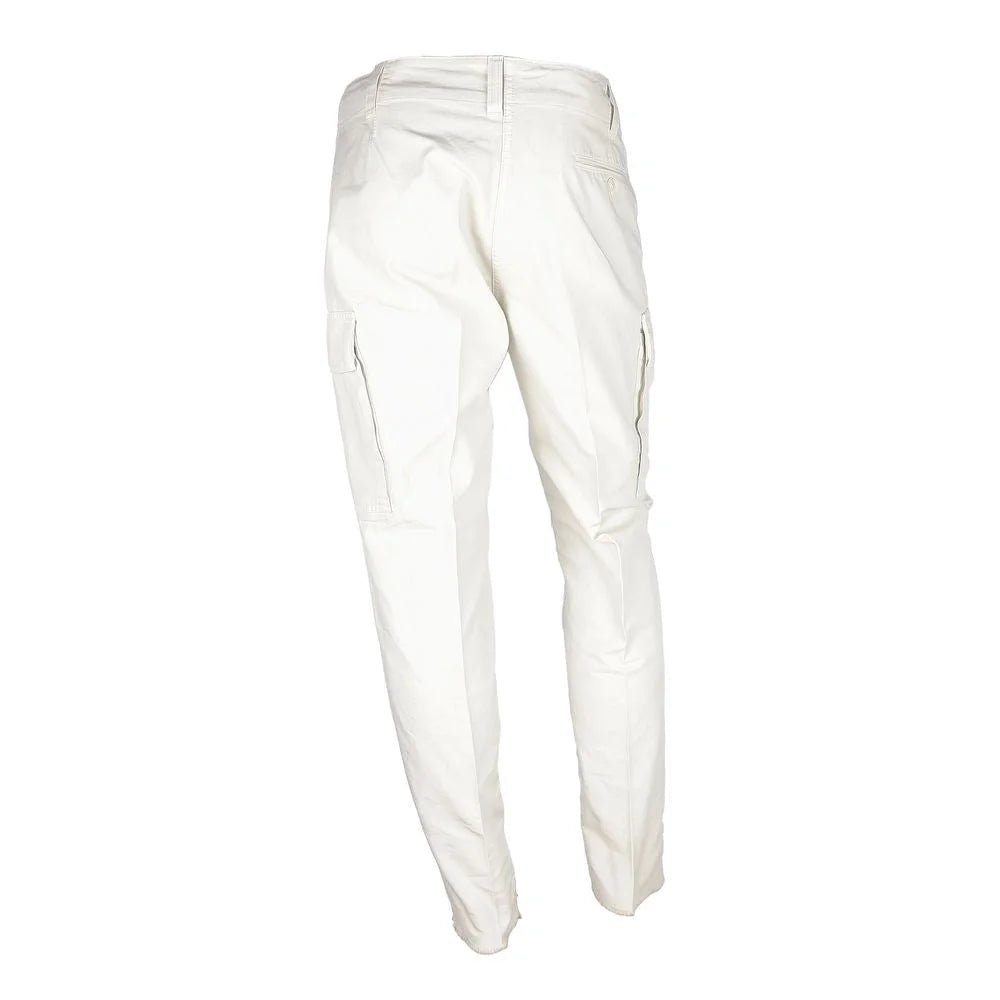 Don The Fuller White Cotton Men’s Trouser - 36 - Cargo Pants