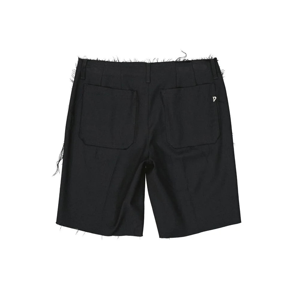 Dondup Black Virgin Wool Bermuda Shorts - IT46 | S