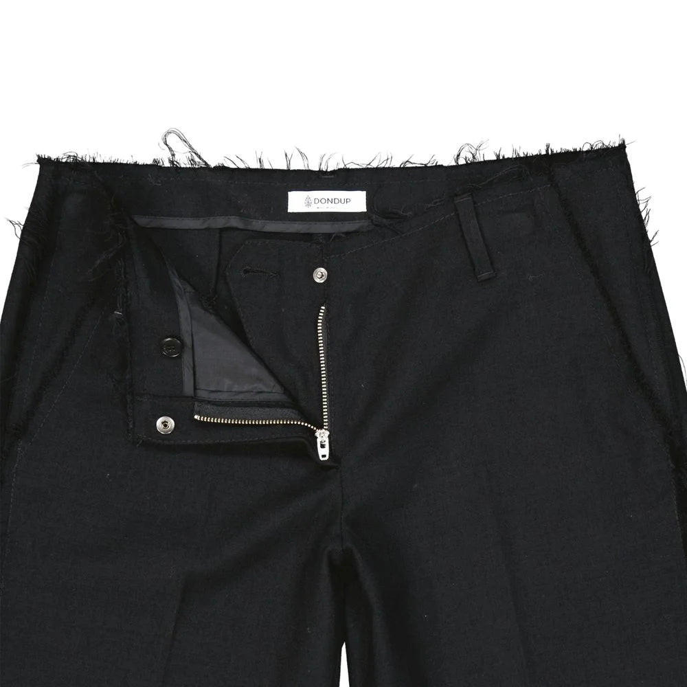 Dondup Black Virgin Wool Bermuda Shorts - IT46 | S