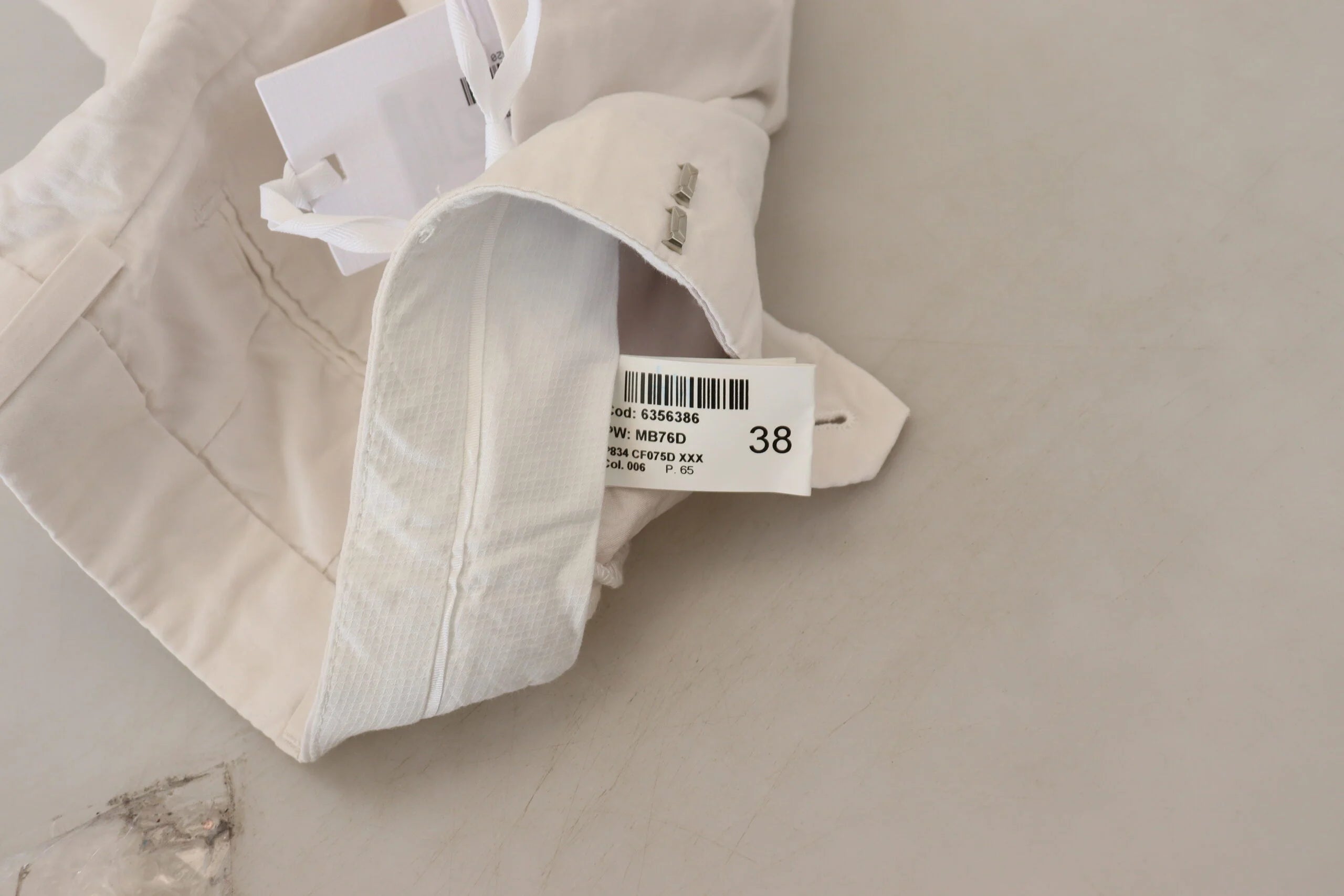 Dondup White High Waist Tapered Women Pants - IT38 | XS - Trousers