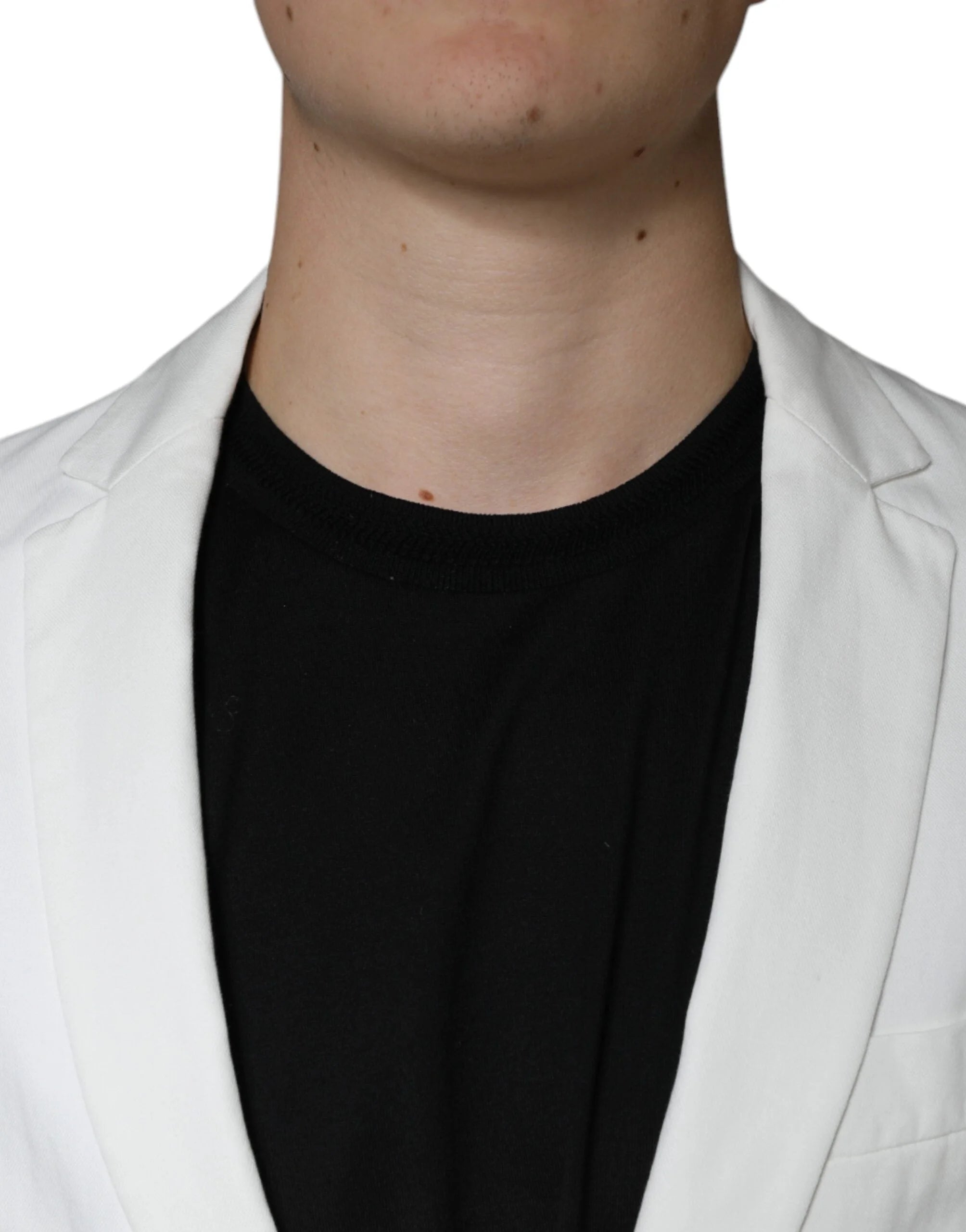 Dondup White Single Breasted One Button Dress Formal Blazer - IT50 | L - Sport Jackets