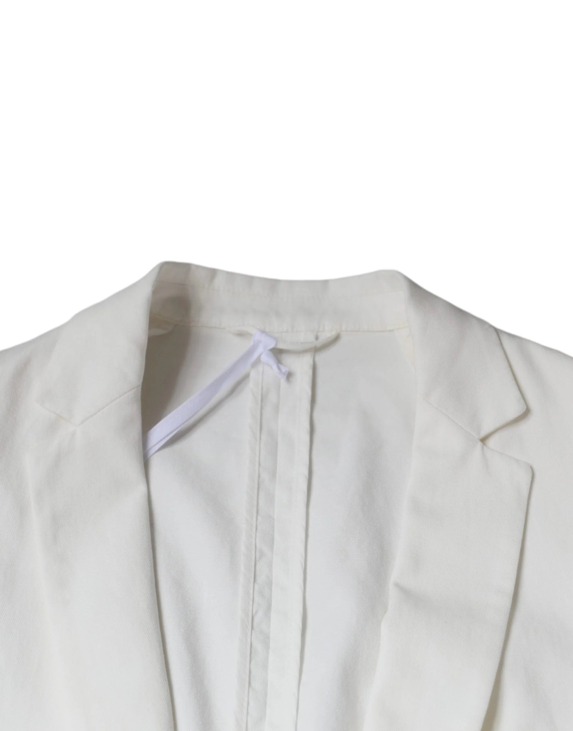 Dondup White Single Breasted One Button Dress Formal Blazer - IT50 | L - Sport Jackets