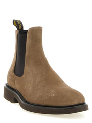 Doucal’s Beige Lamb Leather Ankle Boots