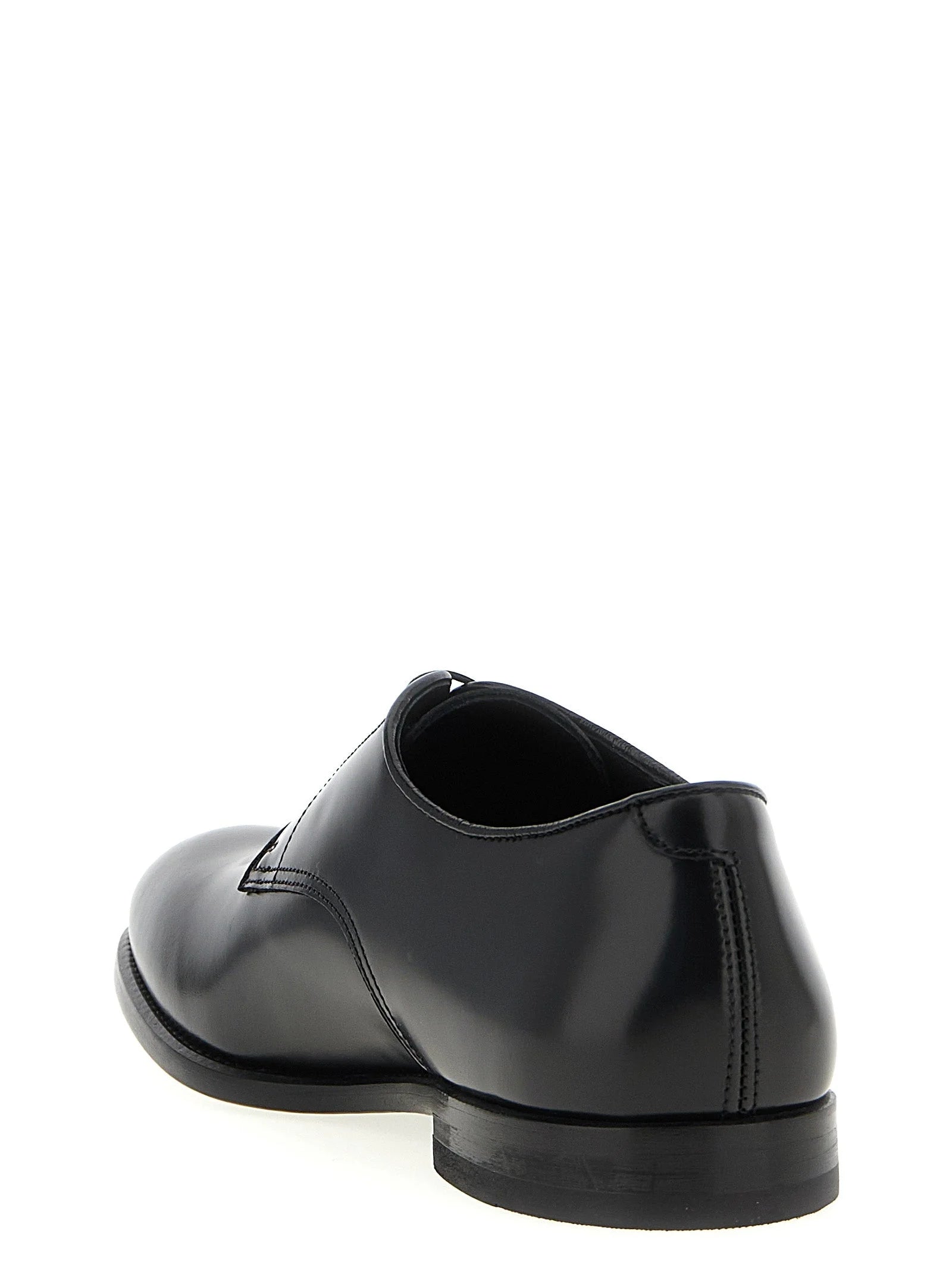Doucal’s Black Calfskin Oxfords And Derbies