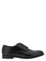 Doucal’s Black Calfskin Oxfords And Derbies