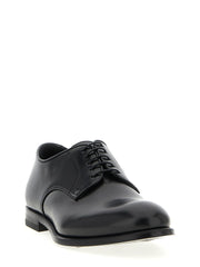 Doucal’s Black Calfskin Oxfords And Derbies