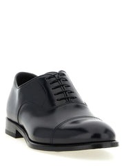 Doucal’s Black Lamb Leather Oxfords And Derbies