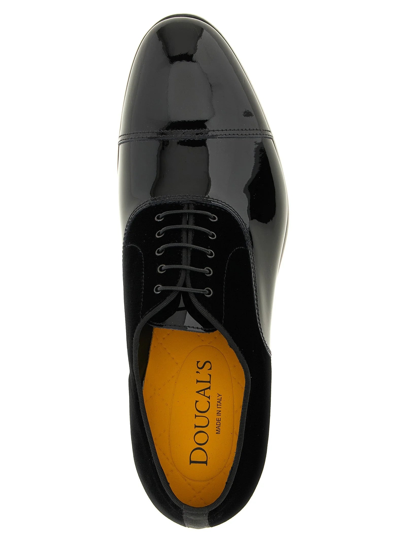 Doucal’s Black Lamb Leather Oxfords And Derbies