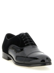 Doucal’s Black Lamb Leather Oxfords And Derbies