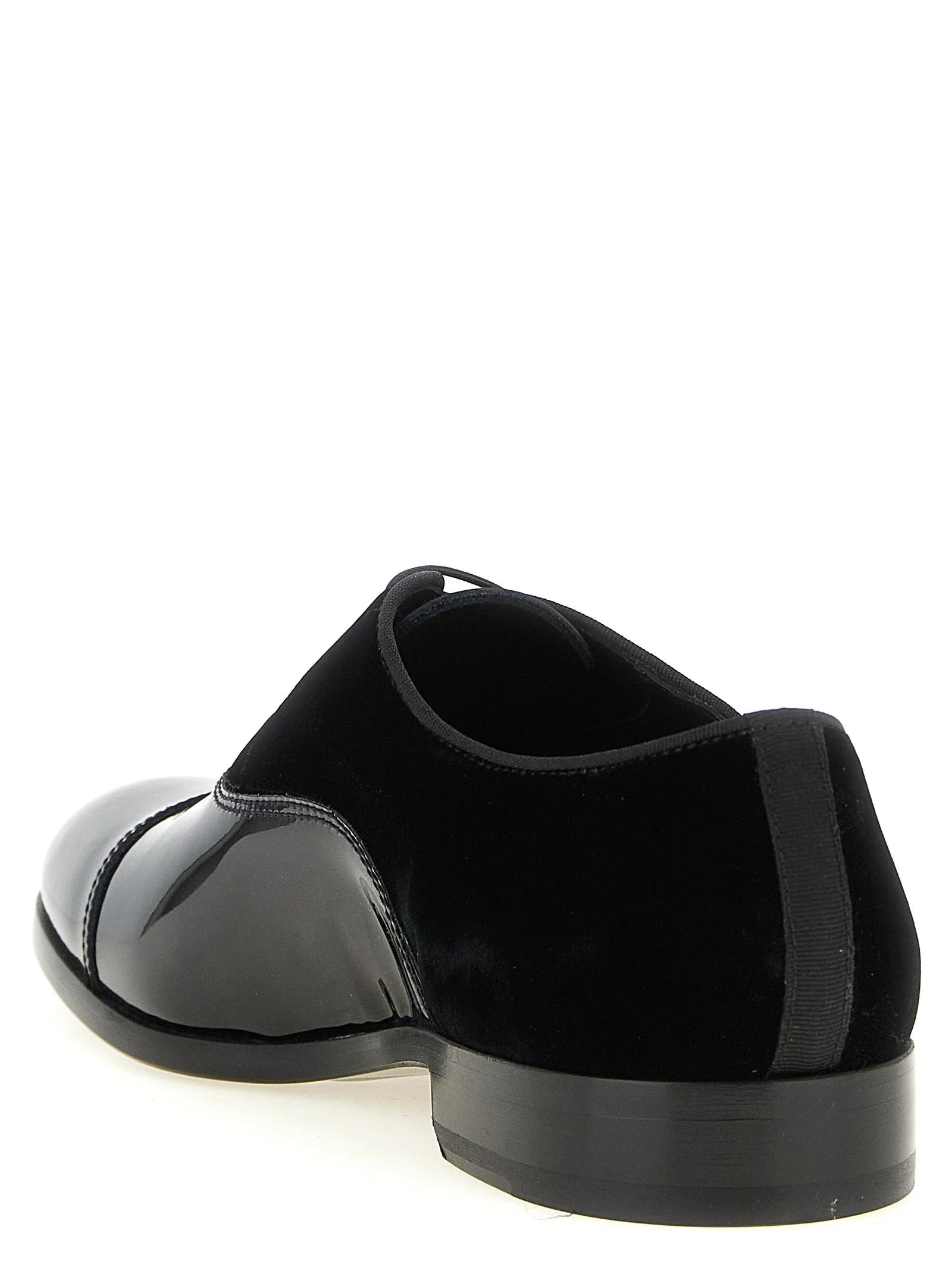 Doucal’s Black Lamb Leather Oxfords And Derbies